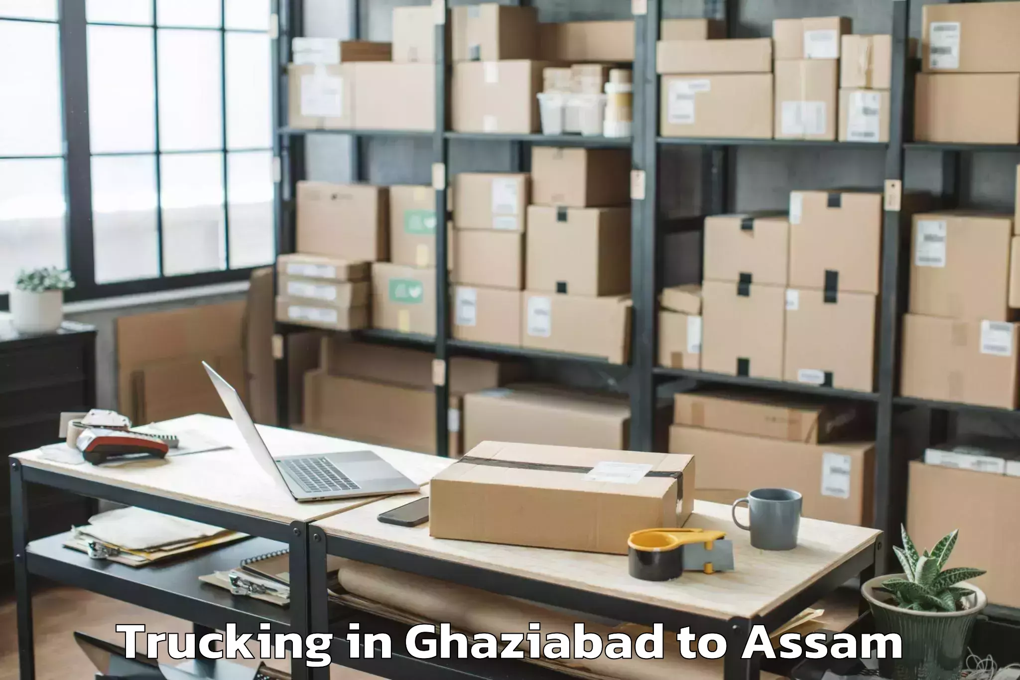 Ghaziabad to Bokajan Trucking Booking